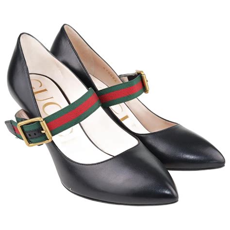 gucci leather platform mary jane pumps|gucci sylvie leather.